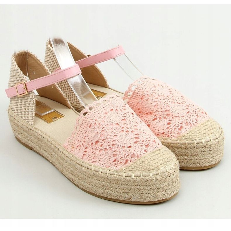 Rosa spets espadriller 919-4 Rosa 1