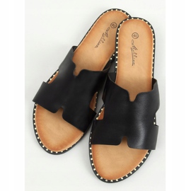 Svarta damas tofflor SL1525 Svart 1