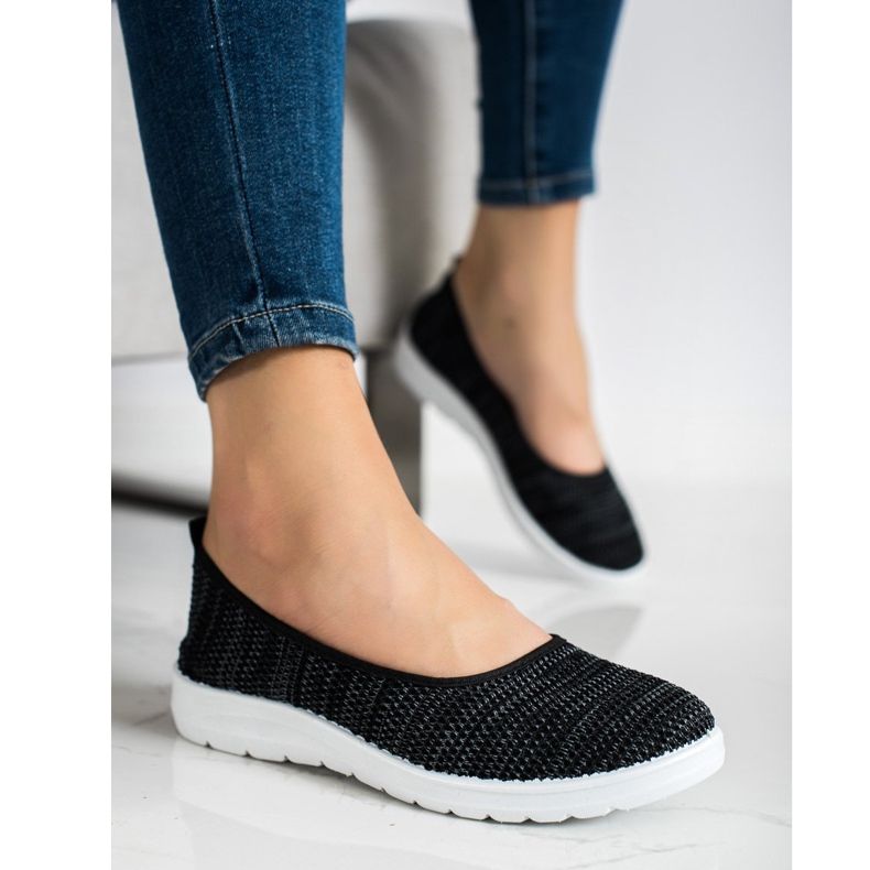 SHELOVET Slip On Sneakers svart 1