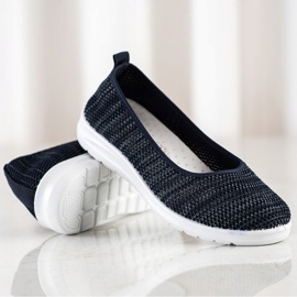 SHELOVET Slip On Sneakers marinblå blå 1