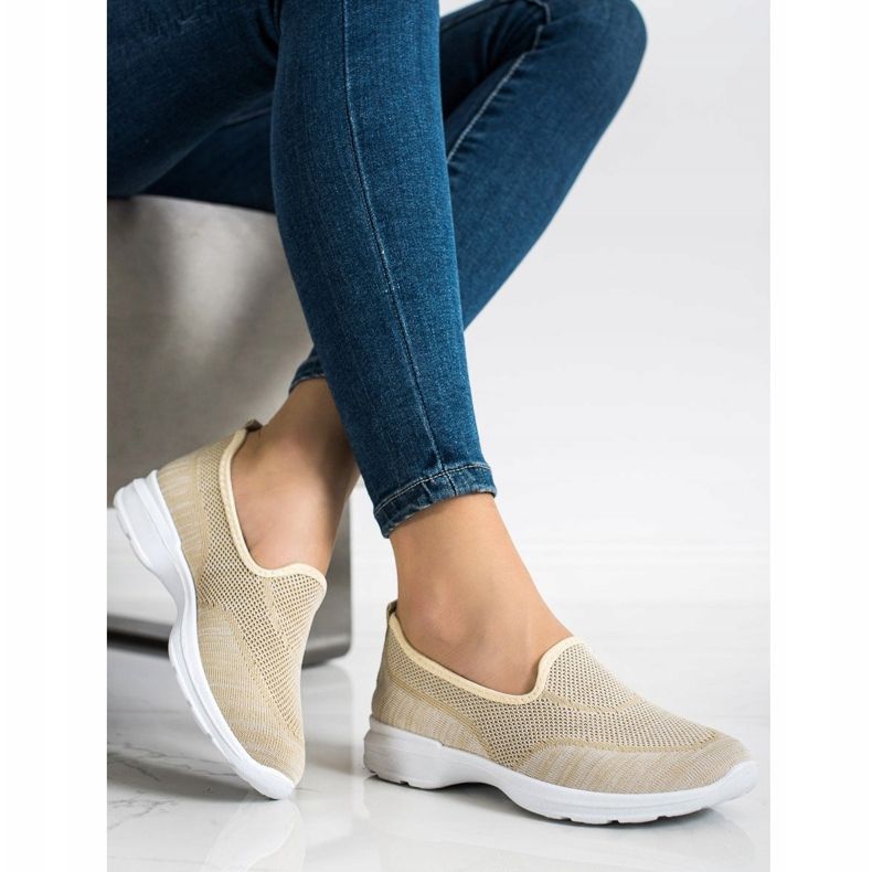 SHELOVET Openwork sportskor beige 1