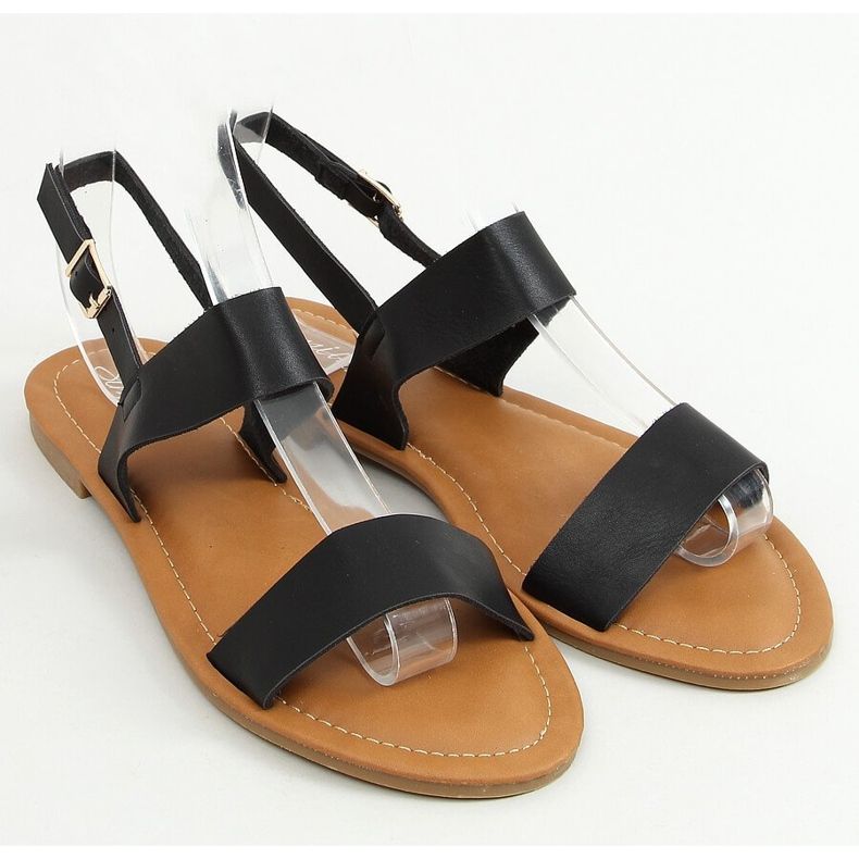 Svarta damsandaler FF-505 Svart 1