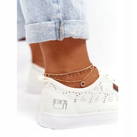 Dam Snörskor Sneakers Big Star W274925 Vit 5