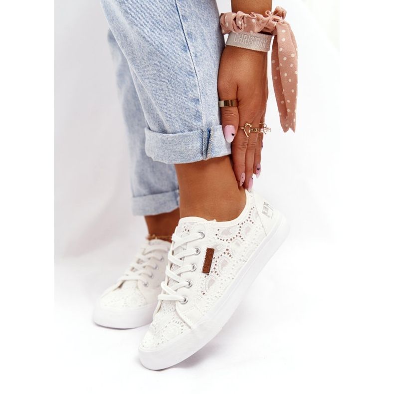 Dam Snörskor Sneakers Big Star W274925 Vit 3