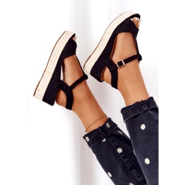 PG1 Svart Graciosa Wedge Sandaler 9R93 Svart 5