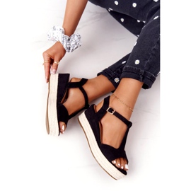 PG1 Svart Graciosa Wedge Sandaler 9R93 Svart 1