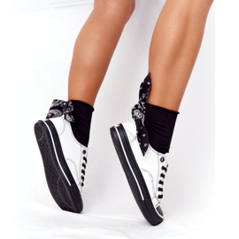 Kvinnors läderskor Big Star HH274147 Vit och svart 5