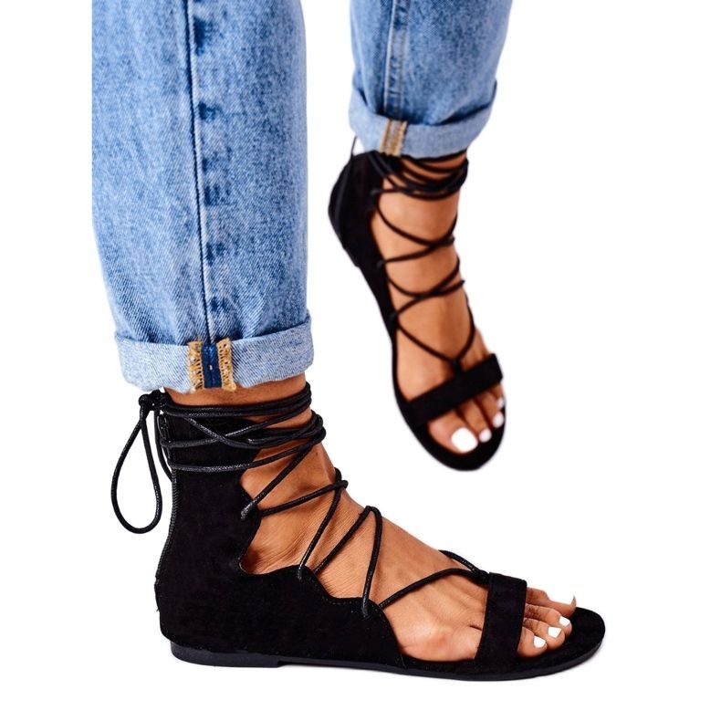 Svarta Lu Boo Gladiator Sandaler 2