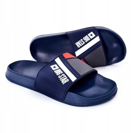 Big Star herrar HH174837 Marinblå tofflor 2