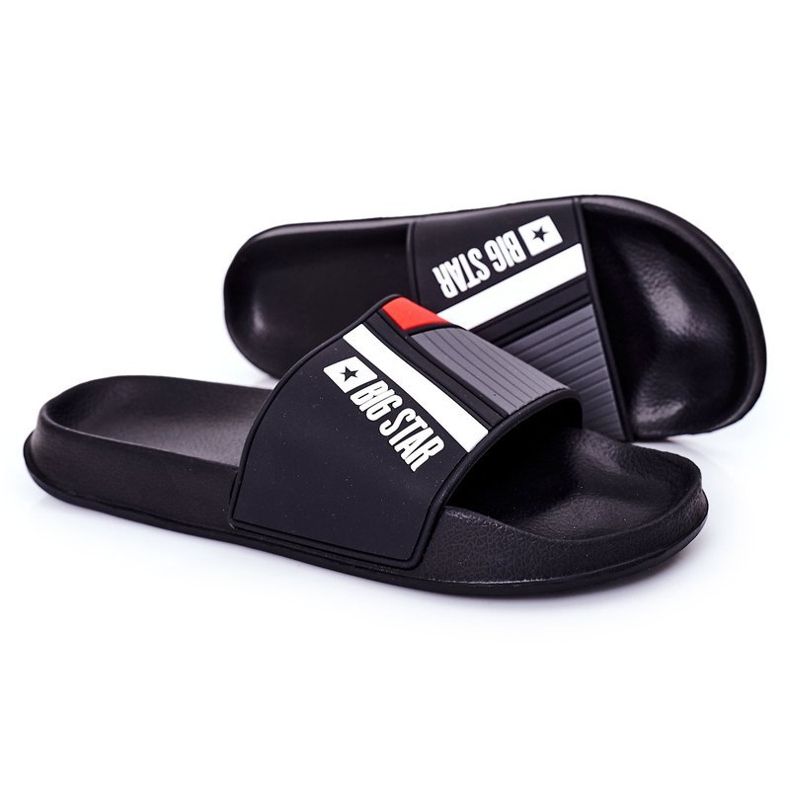 Herr Big Star HH174836 tofflor svart 1