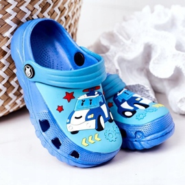 Barnskum -tofflor Crocs Blue Turquoise Oscar blå 1