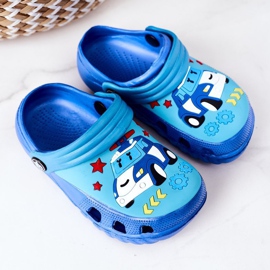Barnskum -tofflor Crocs Blue Turquoise Oscar blå 2