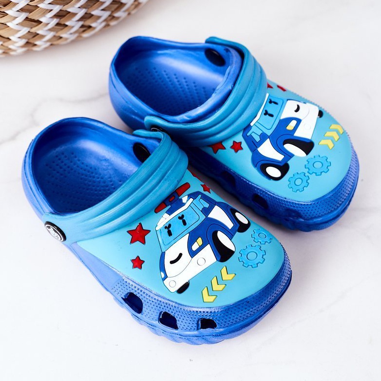 Barnskum -tofflor Crocs Blue Turquoise Oscar blå 2