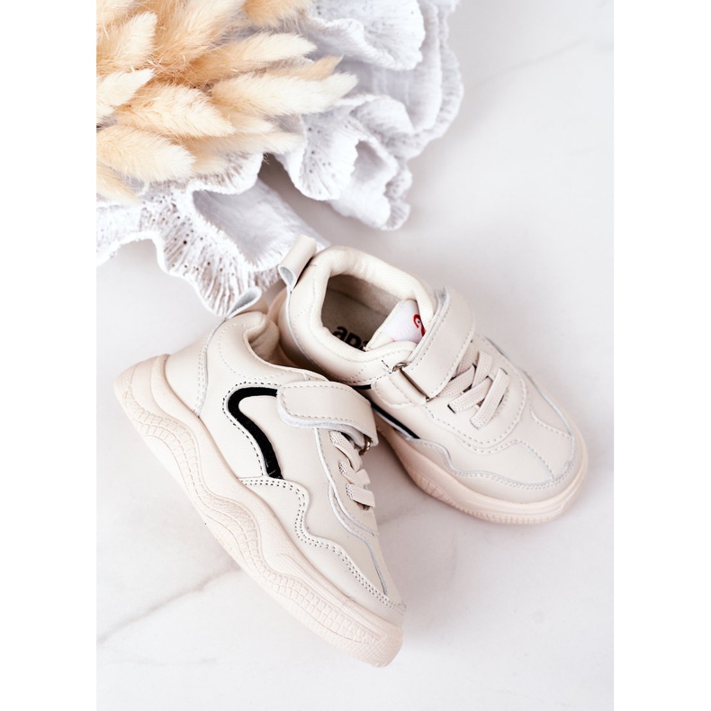 Apawwa Barnsportskor Sneakers Beige Runner 2