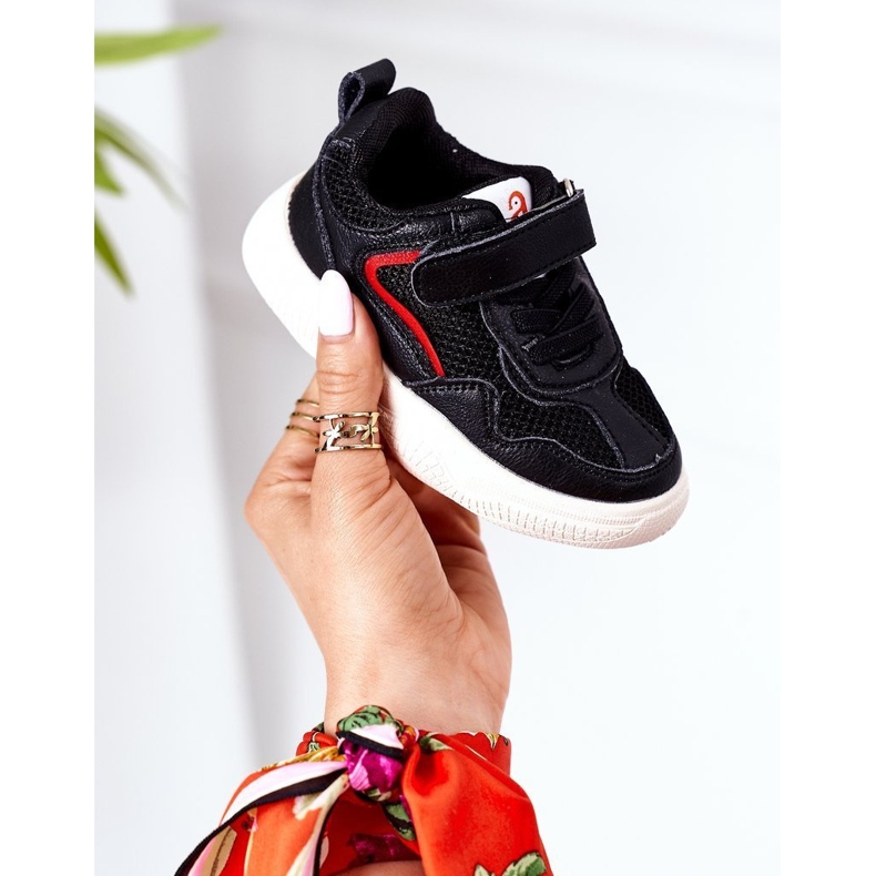 Apawwa Barnsportskor Sneakers Svart kul 1