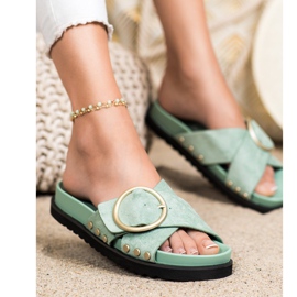 Renda Casual tofflor grön 1