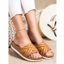 Seastar Klassiska mocka tofflor brun 1