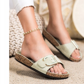 Anesia Paris Casual mocka tofflor grön 1