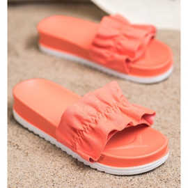 SHELOVET Coral Tofflor På Plattformen orange rosa 1