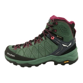 Salewa Ws Alp Trainer 2 Mid Gtx W 61383-5085 vandringsskor svart grön 1