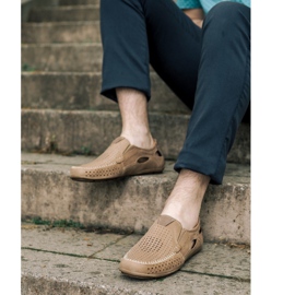 Olivier Mäns loafers 901 för sommaren beige beige 1