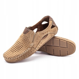 Olivier Mäns loafers 901 för sommaren beige beige 4