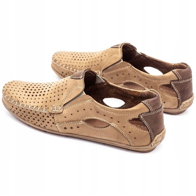 Olivier Mäns loafers 901 för sommaren beige beige 7