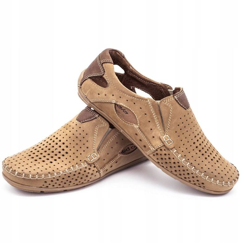 Olivier Mäns loafers 901 för sommaren beige beige 6