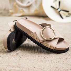 Renda Casual tofflor beige 1