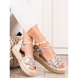 Bestelle Öppen tå Espadrilles beige 2