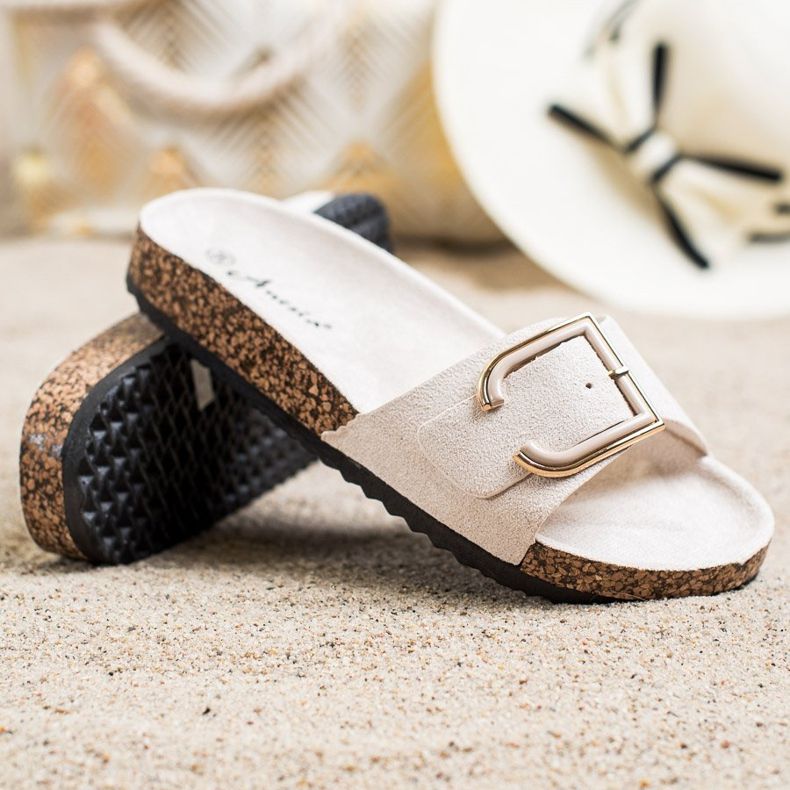 Anesia Paris Casual mocka tofflor beige 1