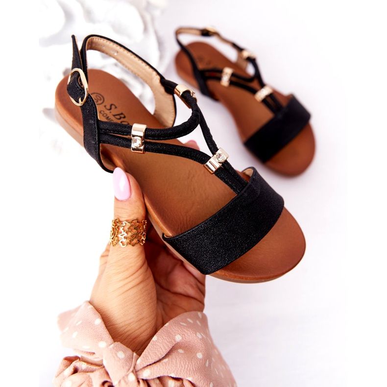 S.Barski Barnsandaler S. Bararski Comfort Svart 3