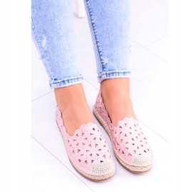 Lu Boo Ballerinor för kvinnor Rosa Espadrilles Macarena blommor 4