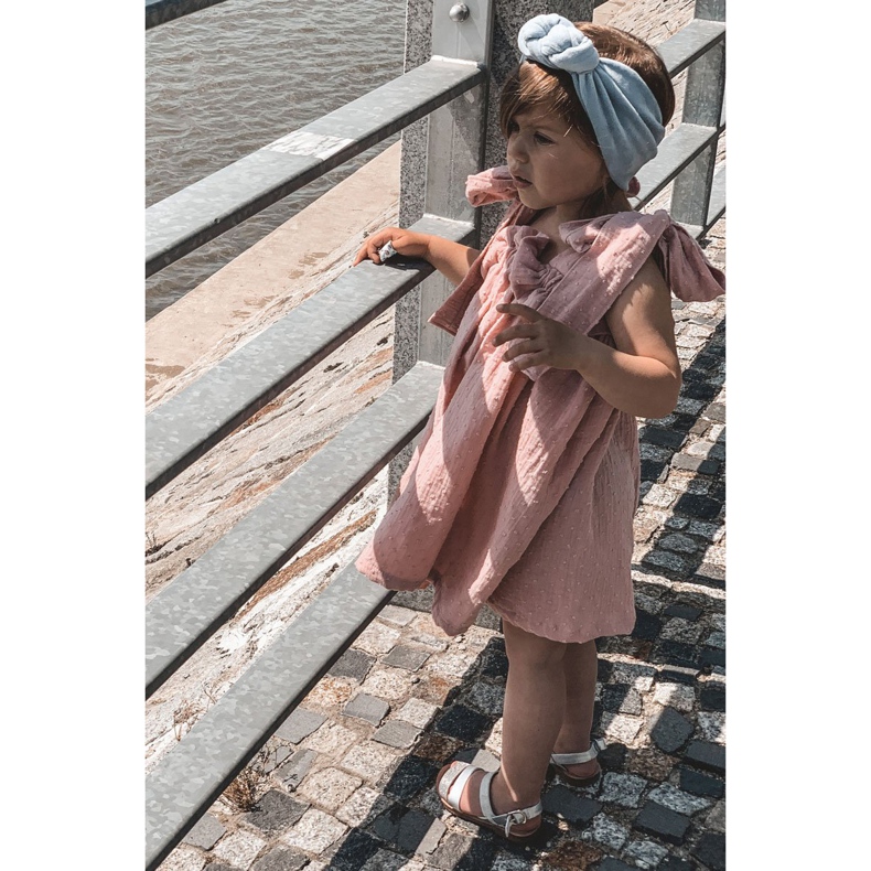 Barnens silver Natalie blanka sandaler silver- 4