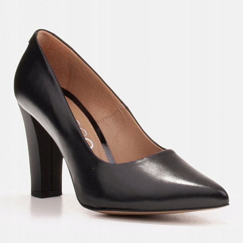 Marco Shoes Bekväma pumpar med något ökad tjocklek svart 1