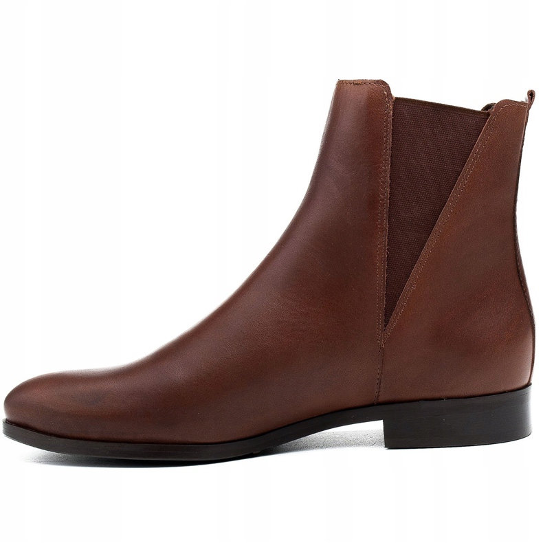 Marco Shoes Bruna 1284B Marco bruna platta stövlar med gummi 1