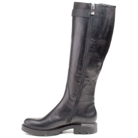 Marco Shoes Svarta 1340K stövlar med metalldetaljer 2