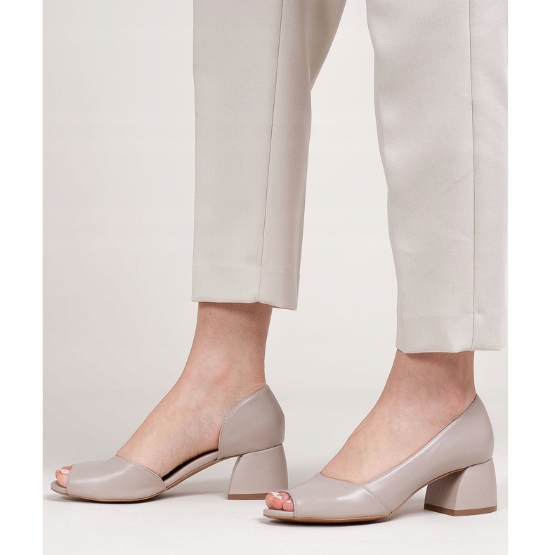 Marco Shoes Lädersandaler beige 1505P 2