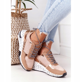 PS1 Kvinnor Wedge Sneakers Rose Gold Avery rosa gyllene 1