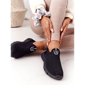 Kvinnors sportskor Slip-on Black Marathon svart 1