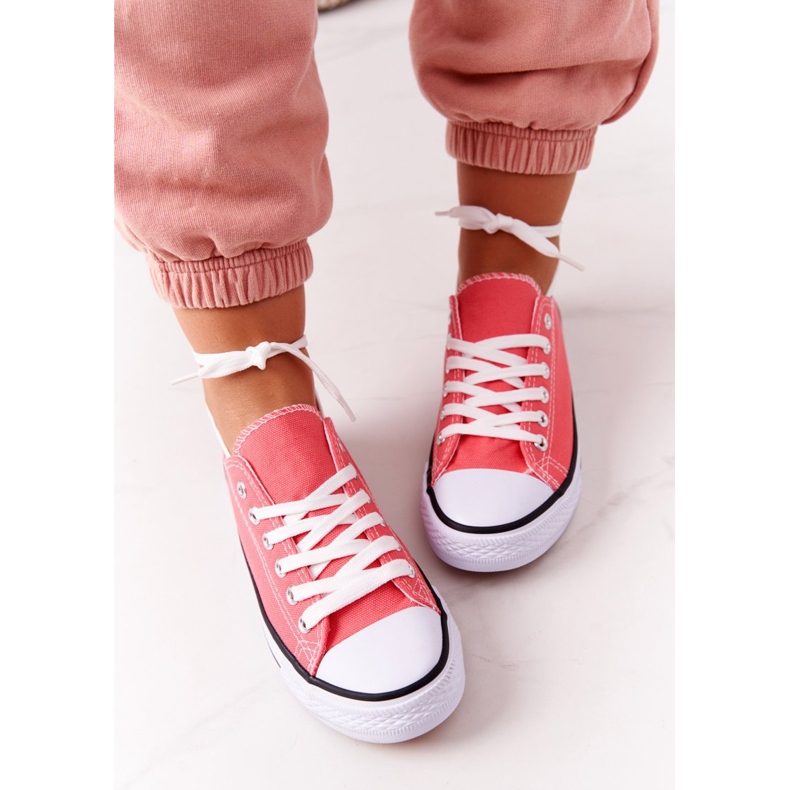 Klassiska Omerta Coral -sneakers för kvinnor röd 1