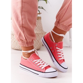 Klassiska Omerta Coral -sneakers för kvinnor röd 3