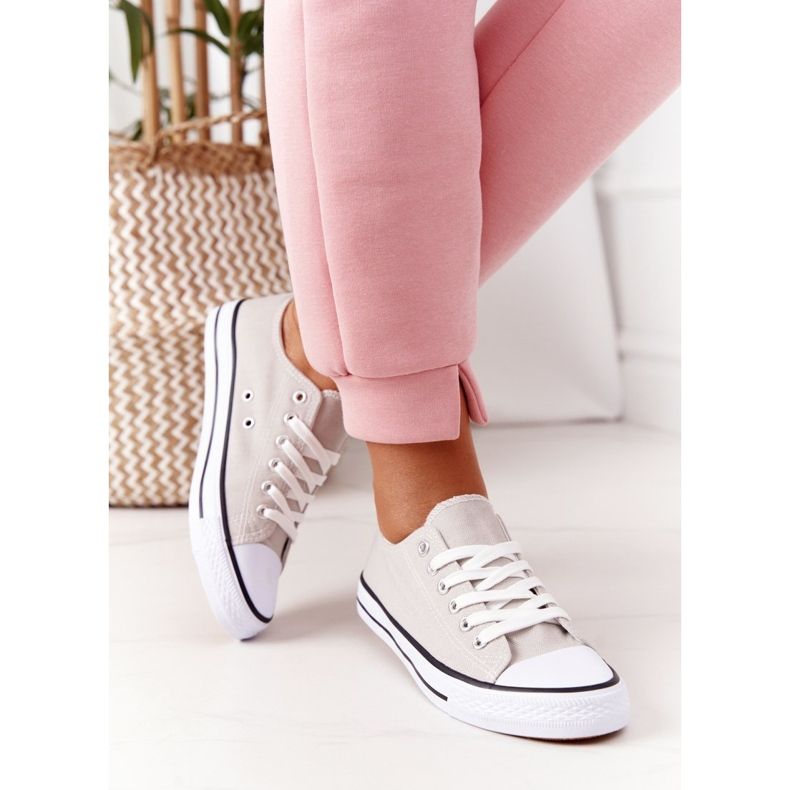 Kvinnors klassiska sneakers Grå Omerta 2