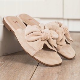 Seastar Snygga beige tofflor 1