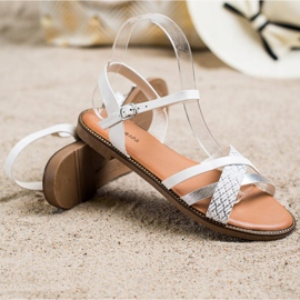 Laura Mode Casual sandaler vit 1