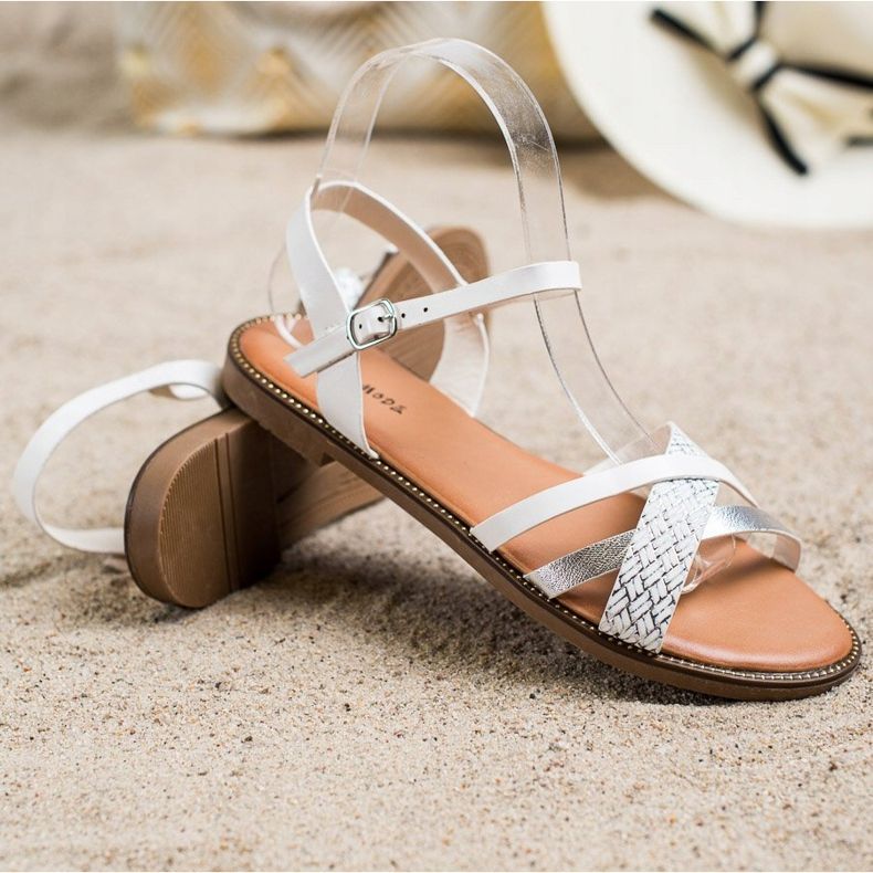 Laura Mode Casual sandaler vit 1