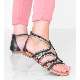 Black Velvet Night damsandaler svart 1