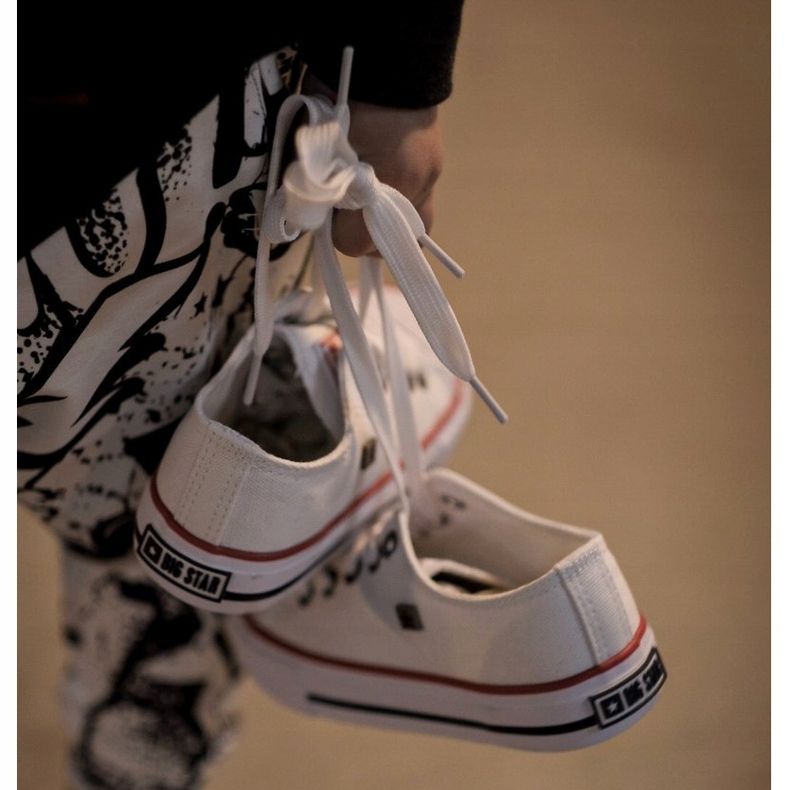 Barnens klassiska låga sneakers Big Star HH374089 Vit 2