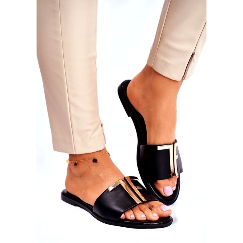 Eleganta damtofflor Svart Nicole Dilmah 1