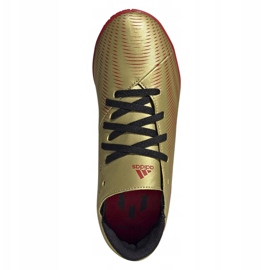 Adidas Nemeziz Messi.4 I Jr FY0811 fotbollsskor gyllene gyllene 2